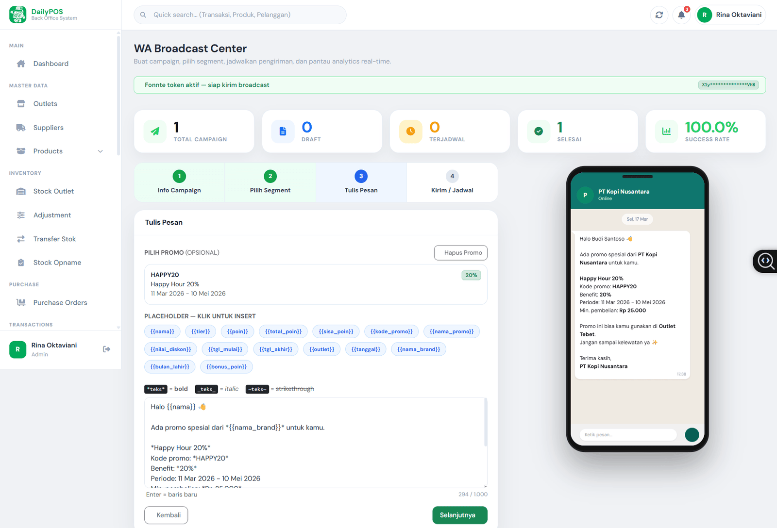 DailyPOS CRM & Loyalty